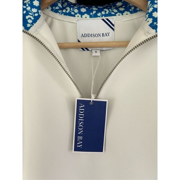 NWT Addison Bay Poplar Pullover In White & Blue Size Small - Picture 5 of 11